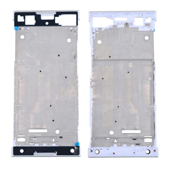 per Sony Xperia XA1 Piastra cornice cornice LCD alloggiamento anteriore (bianca)