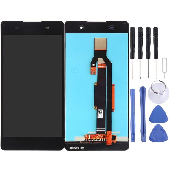Schermo LCD OEM per Sony Xperia E5 con assemblaggio completo di digitalizzatore (nero)