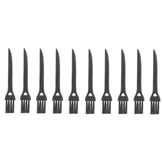 10 pezzi JIAFA P8842 spazzola per la pulizia della coda a testa piatta, lunghezza: 8,5 cm (nero)