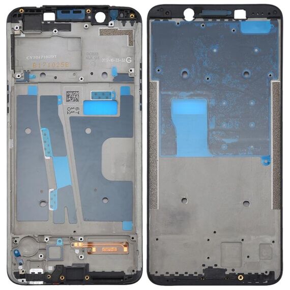 Per OPPO A73 / F5 Alloggiamento frontale Cornice per cornice LCD (nero)