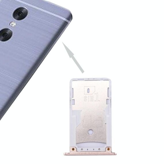 Per Xiaomi Redmi Pro SIM e vassoio per schede SIM / TF (oro)