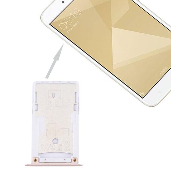Per Xiaomi Redmi 4X SIM e vassoio per schede SIM / TF (oro)