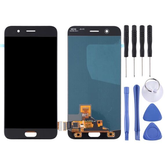 Schermo LCD originale per OPPO R11 con assemblaggio completo di digitalizzatore (nero)