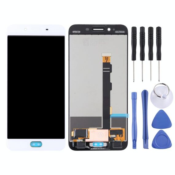 Schermo LCD TFT per OPPO R9sk Digitizer Assemblaggio completo (bianco)
