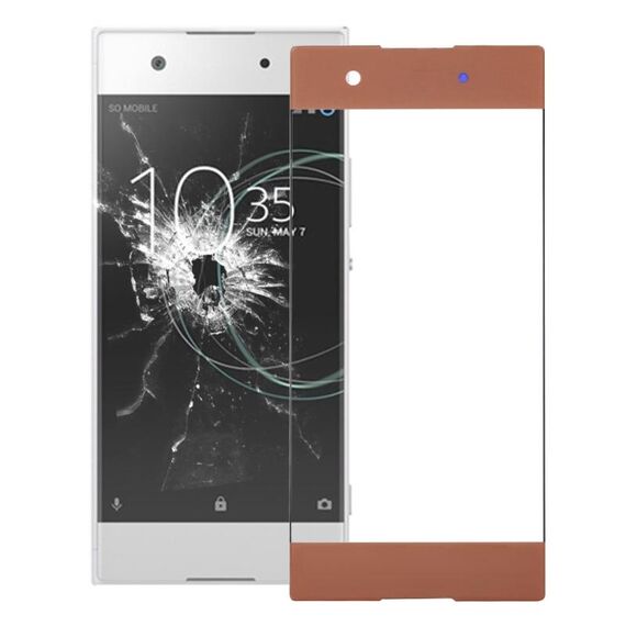 Lente esterna in vetro per schermo anteriore per Sony Xperia XA1 (rosa)