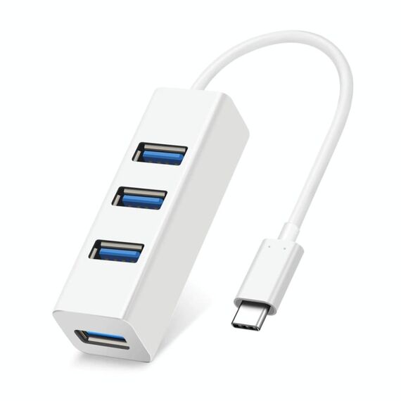 Adattatore HUB portatile USB-C / Type-C maschio a 4 porte USB femmina