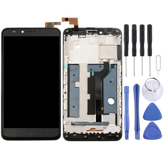 Schermo LCD OEM per ZTE ZMax Pro / Z981 Digitizer Assemblaggio completo con cornice (nero)