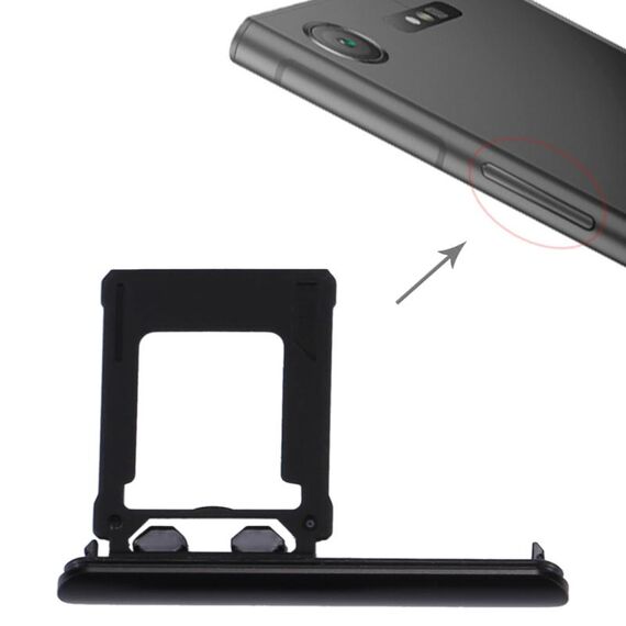 Vassoio scheda micro SD per Sony Xperia XZ1 (nero)
