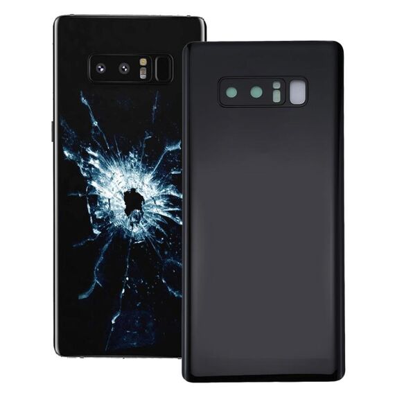 Cover posteriore per Galaxy Note 8 con copriobiettivo fotocamera (nero)