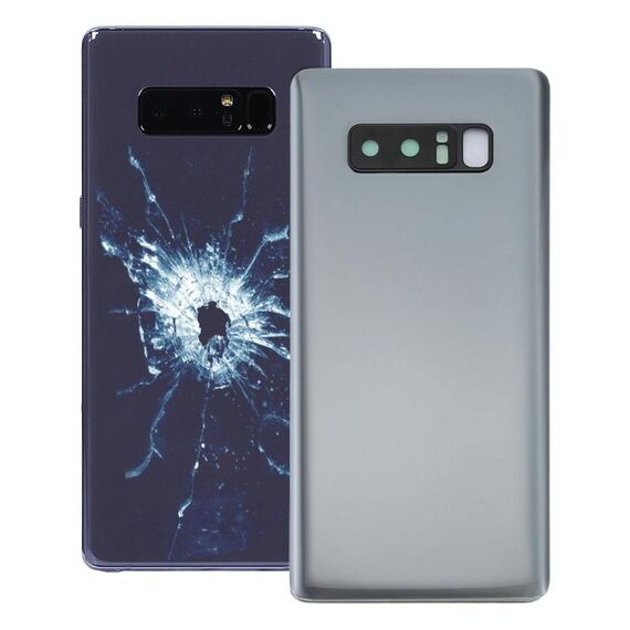 Cover posteriore per Galaxy Note 8 con copriobiettivo fotocamera (argento)