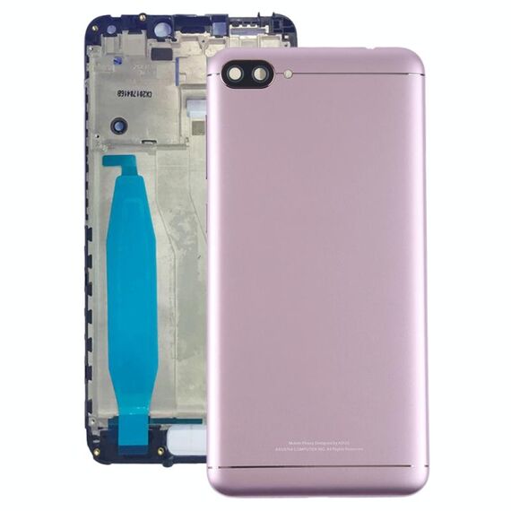 Cover posteriore con obiettivo della fotocamera e tasti laterali per Asus Zenfone 4 Max ZC520KL X00HD (oro rosa)