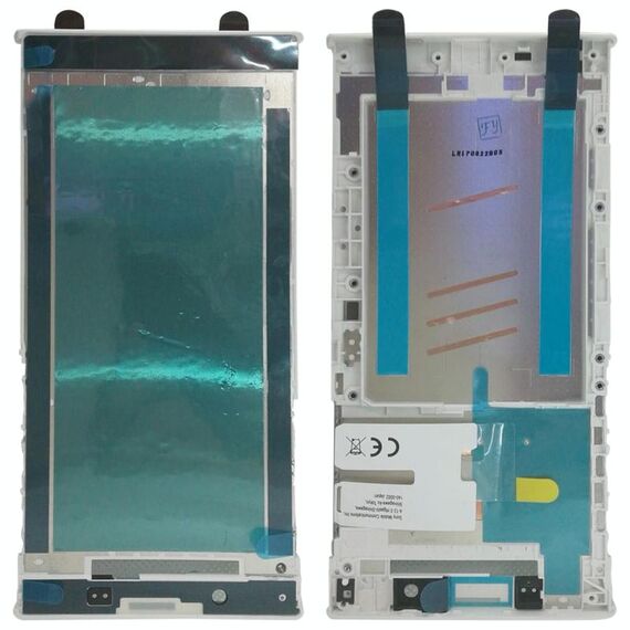 Cornice per cornice LCD alloggiamento anteriore per Sony Xperia L1 (bianco)
