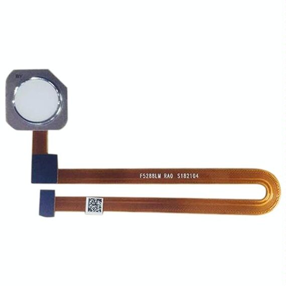 Cavo Flex con pulsante per impronte digitali per Xiaomi Mi 8 (bianco)