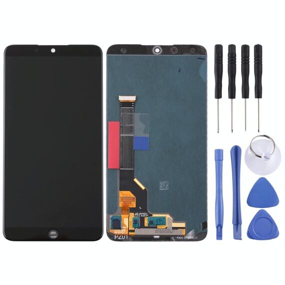 Schermo LCD originale per Meizu 15 Plus con assemblaggio completo di digitalizzatore (nero)