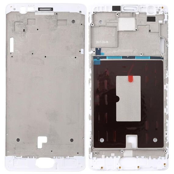 Per OnePlus 3 / 3T / A3003 / A3000 / A3100 Alloggiamento frontale Cornice per cornice LCD (bianca)