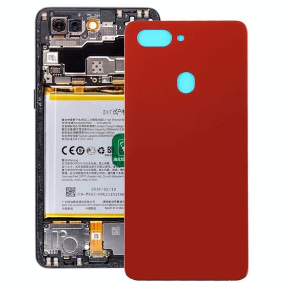 Per OPPO R15 Cover Posteriore (Rosso)
