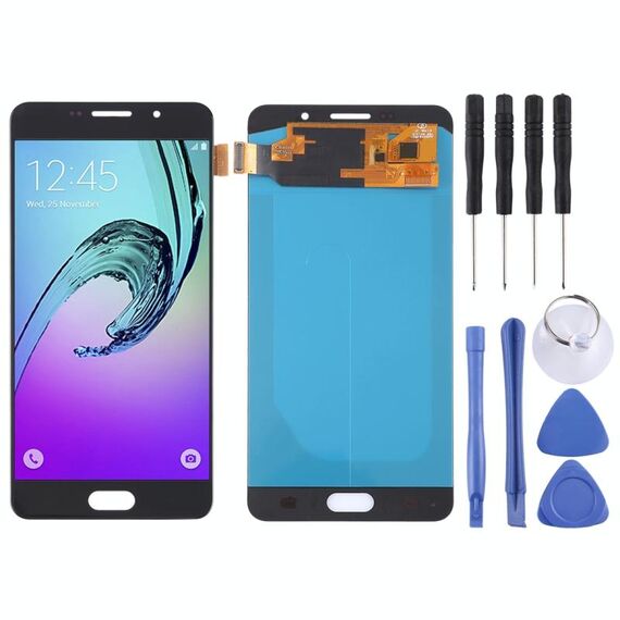 Schermo LCD e digitalizzatore Assemblaggio completo (materiale OLED) per Galaxy A7 (2016), A710F, A710F/DS, A710FD, A710M, A710M/DS, A710Y/DS, A7100 (nero)