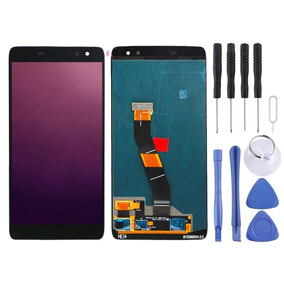 Schermo LCD OEM per Alcatel Idol 4s OT6070 / 6070k / 6070y / 6070 con assemblaggio completo di digitalizzatore (nero)
