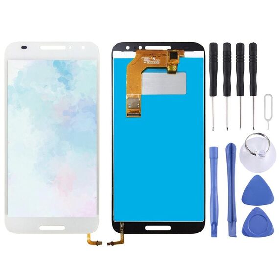 Schermo LCD OEM per Alcatel A3 5046 / 5046D / 5046X / OT5046 con digitalizzatore assemblaggio completo (bianco)