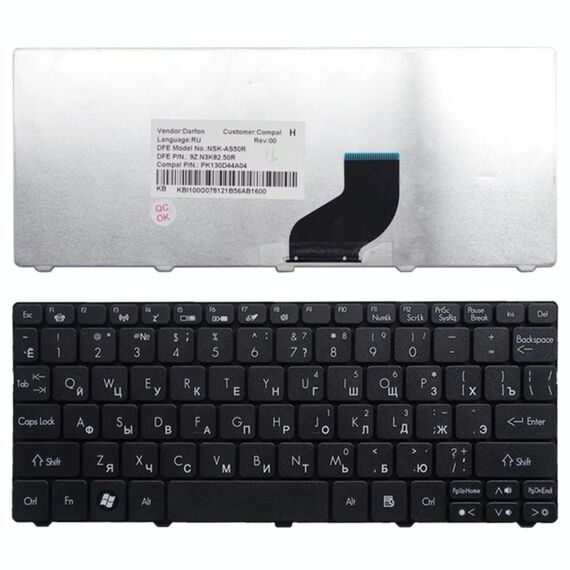 Tastiera per laptop russa versione RU per Acer Aspire One D255 / D255E / D257