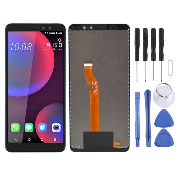 Schermo LCD originale per HTC U11 Eyes con digitalizzatore assemblaggio completo (nero)