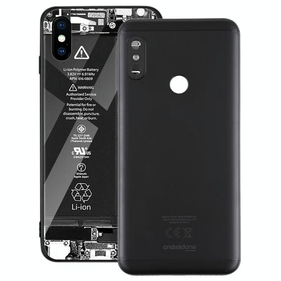 Cover posteriore per Xiaomi Redmi 6 Pro (nero)