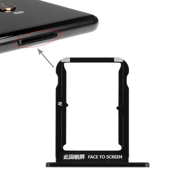 Vassoio scheda SIM per Xiaomi Mi Mix2 (nero)