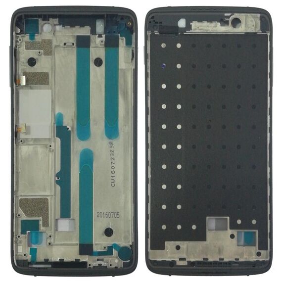 Cornice per cornice LCD alloggiamento anteriore per Blackberry DTEK50 (nero)