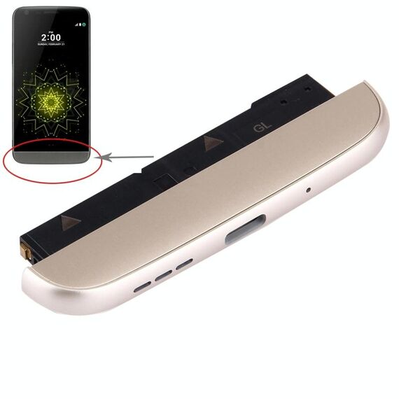 (Charging Dock + microfono + altoparlante Ringer Buzzer) Modulo per LG G5 / H820 (oro)