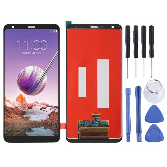 Schermo LCD TFT per LG Stylo 4 / Q Stylo 4 / Q710 / Q710MS / Q710CS Digitizer Assemblaggio completo (Nero)