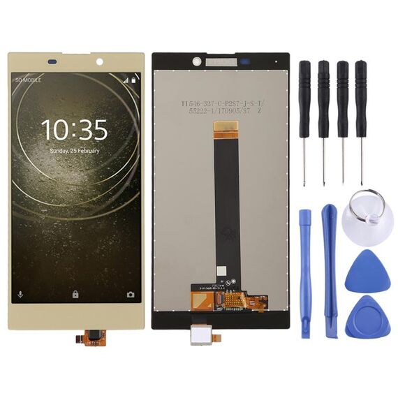Schermo LCD OEM per Sony Xperia L2 con assemblaggio completo di digitalizzatore (oro)