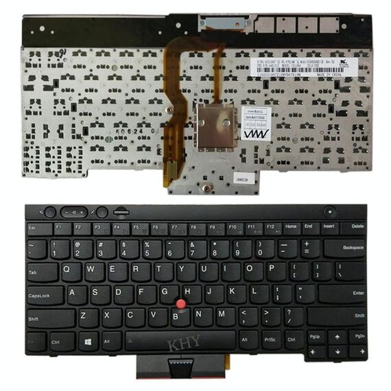 Tastiera inglese per laptop versione USA con stick di puntamento per Lenovo IBM Thinkpad L430 / T430 / T430i / T430S, Teclado 04X1315 / 04X1201 / 04X1277 / 0C01997
