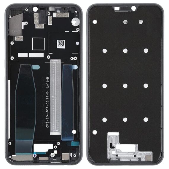 Cornice per cornice LCD alloggiamento anteriore per Asus Zenfone 5 ZE620KL (nero)