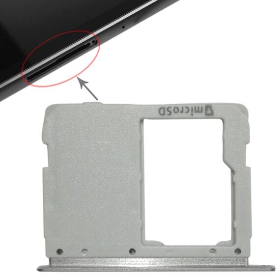 Per Galaxy Tab S3 9.7 / T820 (versione WiFi) Vassoio scheda micro SD (argento)
