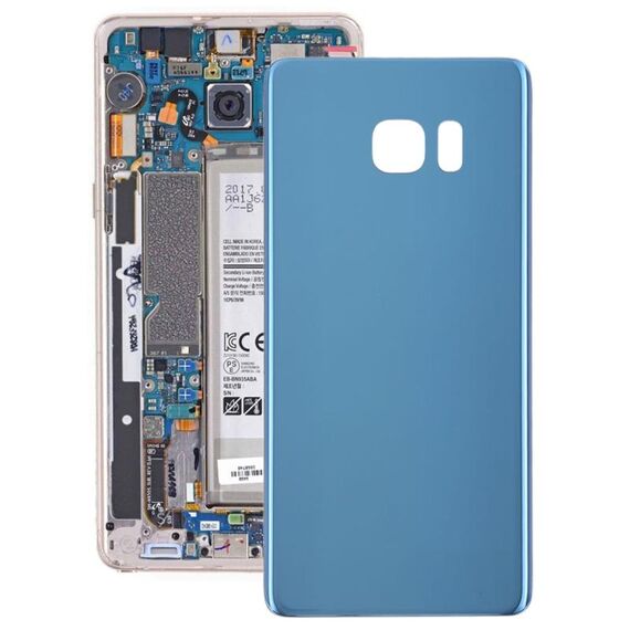 Per Galaxy Note FE, N935, N935F/DS, N935S, N935K, N935L Coperchio batteria posteriore (blu)