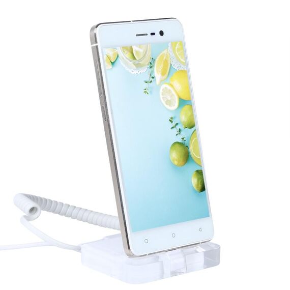 Supporto per display antifurto / espositore antifurto con telecomando per smartphone con porta micro-USB