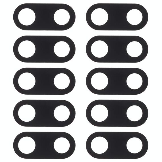 Copriobiettivo per fotocamera posteriore da 10 PC per Nokia 3 (nero)