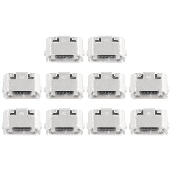 Per Meizu MX4 / MX4 Pro / Meilan Connettore porta di ricarica in metallo da 10 pezzi