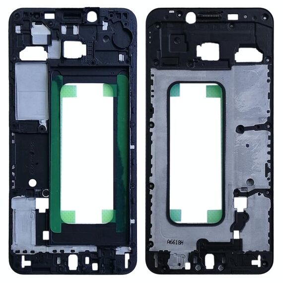 Per Galaxy C5 Alloggiamento anteriore LCD Frame Bezel Plate (Nero)