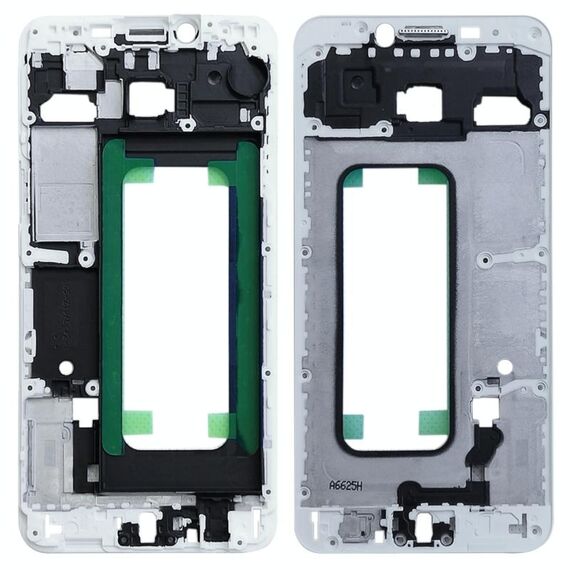 Per Galaxy C5 Alloggiamento frontale Cornice per cornice LCD (bianca)