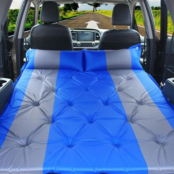 Gonfiabile Automatico SUV Auto Gonfiabile Letto Auto da viaggio Materasso ad aria per esterni Letto Auto Auto Sorgenti Letto Lettino da viaggio (Blu)