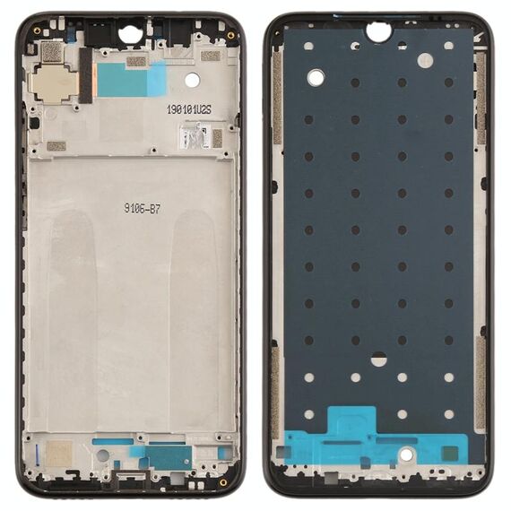 Piastra per cornice centrale per Xiaomi Redmi Note 7 / Redmi Note 7 Pro (nero)