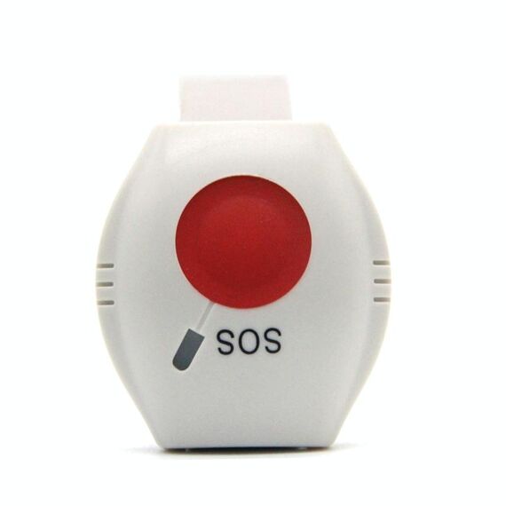 EM-70 Braccialetto di allarme di emergenza wireless che invia segnale di aiuto Rilevamento caduta Pulsante SOS per anziani, bambini
