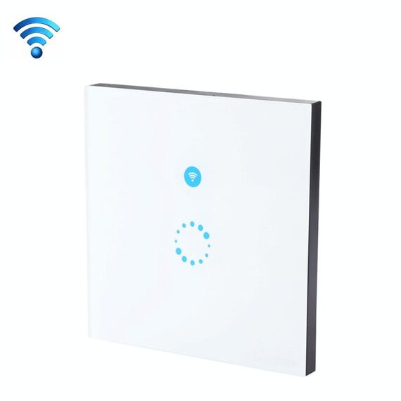 Sonoff Touch 86mm 1 Gang Interruttore a parete con pannello in vetro temperato Interruttore tattile Smart Home Light, compatibile con Alexa e Google Home, CA 90 V-250 V 400 W 2 A