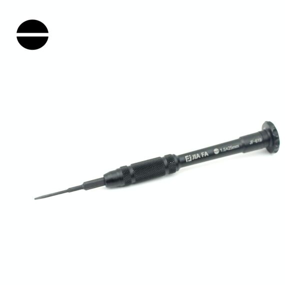 JIAFA JF-619-1.5 Strumento di riparazione del telefono cellulare Cacciavite a taglio da 1,5 x 30 mm (nero)