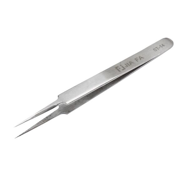 Pinzette JIAFA ST-14 in acciaio antimagnetico antiacido ad alta durezza