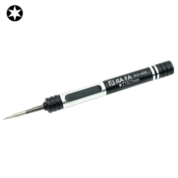 Cacciavite di riparazione del telefono cellulare Torx T3 JIAFA JF-608-T3 (nero)