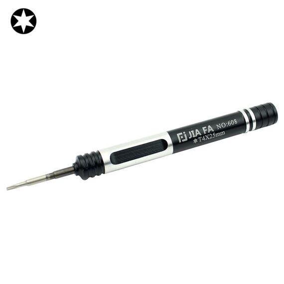 Cacciavite per riparazione cellulare JIAFA JF-608-T4 Torx T4 (nero)