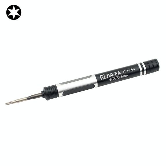 Cacciavite di riparazione del telefono cellulare JIAFA JF-608-T6 Torx T6 (nero)