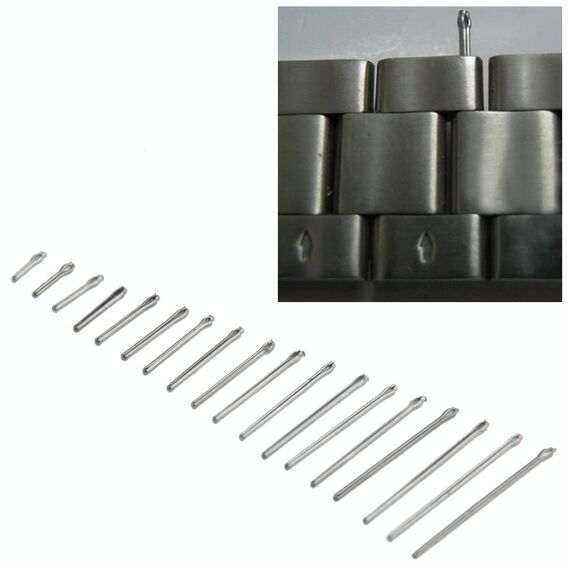 6-23mm Cinturino per orologio Raccordi per orologio Albero di fissaggio in acciaio / Strumento per la riparazione dell'orologio dell'asse della cinghia